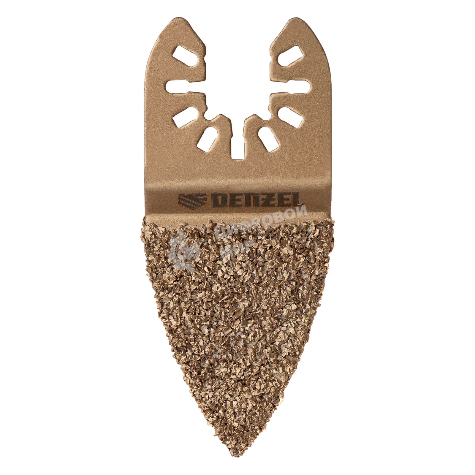 Насадка для МФИ Denzel шлифовальная дельтовидная, HM, по плитке и дереву, 33 мм
