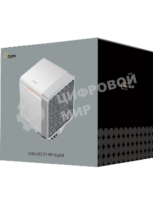 Кулер для процессора Ocypus Delta A62 EX WH Digital, 2x120мм ARGB FAN, Top Display Panel, 6 HEAT PIPES, 4-PIN PWM, 600-1800 RPM, 31DBA, HYDRO BEARING, LGA115X/1200/1700/18XX, AM4/AM5