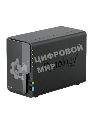 СХД настольное исполнение Synology 2BAY NO HDD DS225+