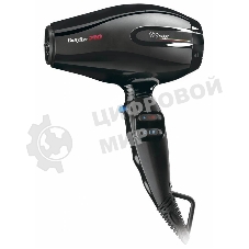 Фен BaByliss Pro Murano черный, 2000 Вт, компактный, ионизация