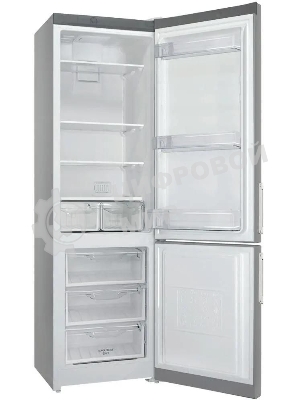 Холодильник Stinol STN 200 G, серебристый двухкамерный 249/75л морозилка снизу, No Frost