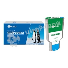 Картридж струйный G&G GG-P2V68A 730 голубой (300 мл) для HP DJ T1600/T1700/T2600