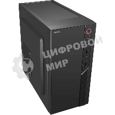 Компьютерный корпус Digma DCC-MN306 черный без БП mATX 1x80мм 1x92мм 2x120мм 2xUSB 2.0 1xUSB 3.0 audio