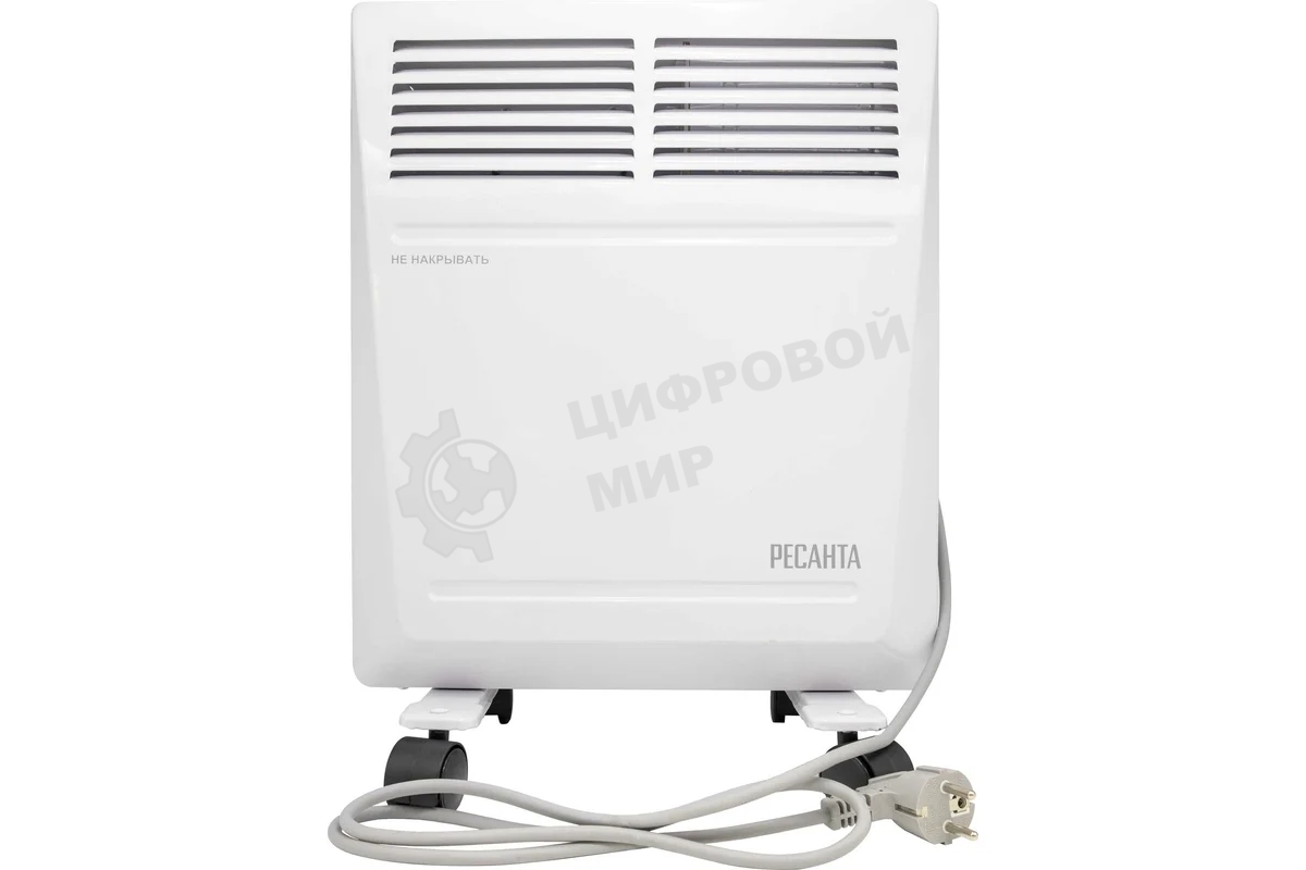 Конвектор электрический Ресанта ОК-1000 белый, 1000 Вт, 15 м2, термостат