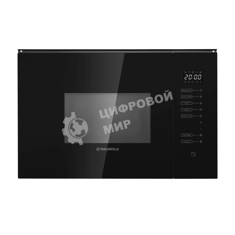 Встраиваемая микроволновая печь Maunfeld MBMO925SGb09 черный, 25 л, 1450 Вт, переключатели -сенсор
