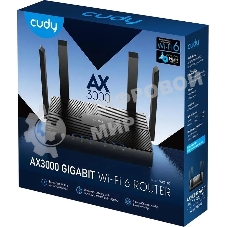 Роутер Cudy WR3000 AX3000 10/100BASE-TX/Wi-Fi черный