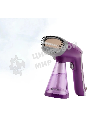 Отпариватель Vitek VT-2438 фиолетовый, 1700 Вт, 25 г/мин, 280 мл