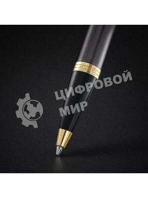 Ручка шариковая Parker IM Premium Grey Core GT (2214613) M, синие чернила, подарочная коробка