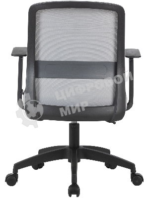 Кресло компьютерное Cactus CS-MC333-GY серый, сиденье серый, сетка/ткань, низк.спин. крестов. пластик, пластик черный