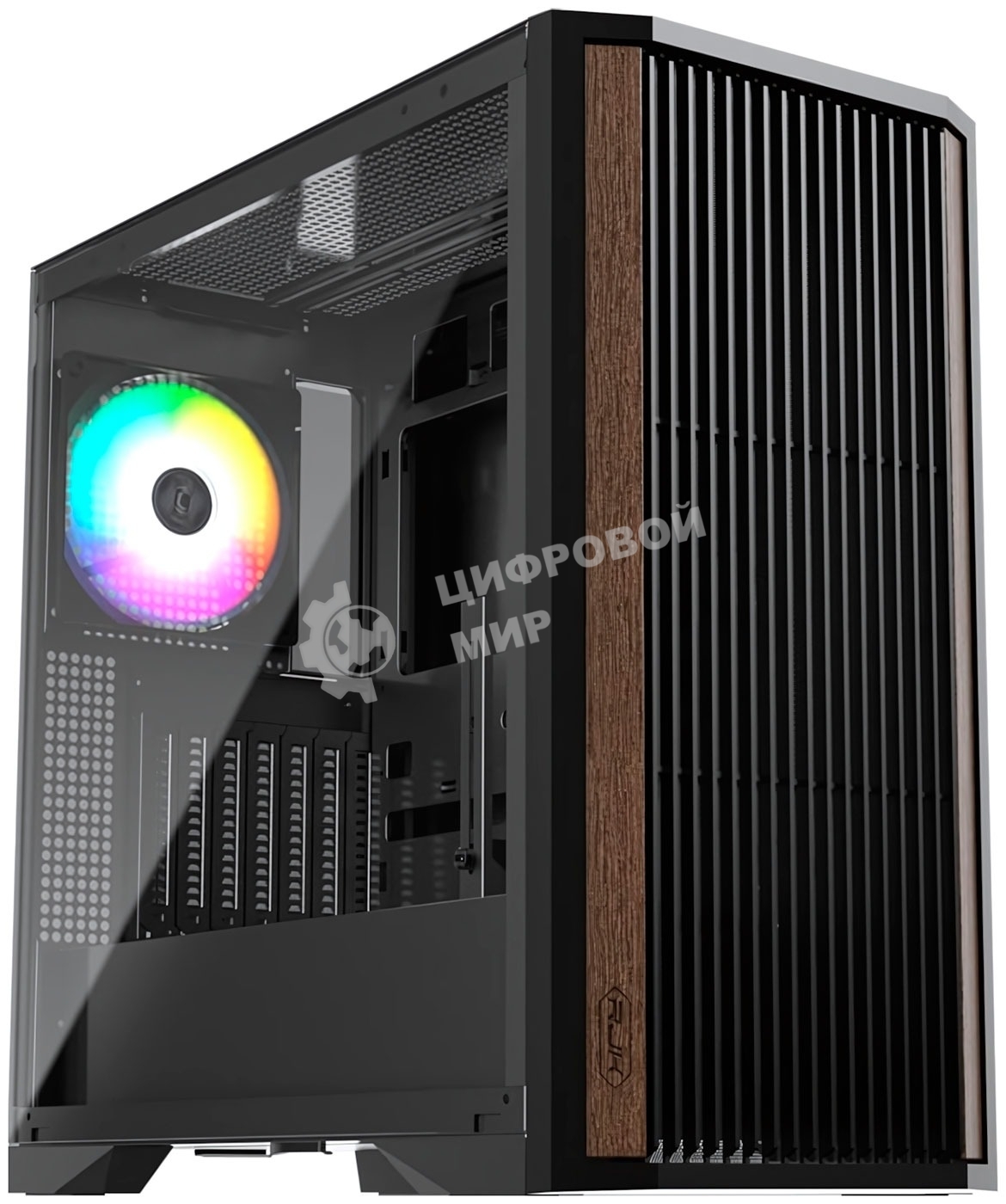 Компьютерный корпус без блока питания Case Raijintek AGOS MAX, Midi-Tower, TG, 1x140мм ARGB, 2xUSB 3.0 + 1xUSB 2.0, E-ATX, ATX, mATX, mITX черный