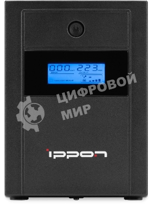 Источник бесперебойного питания Ippon Back Basic 1200 LCD Euro 720Вт 1200ВА черный