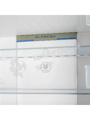 Холодильник Maunfeld MFF181NFB черный глянцевый, трехкамерный, 333/164л, морозилка сбоку, No Frost, Side by Side