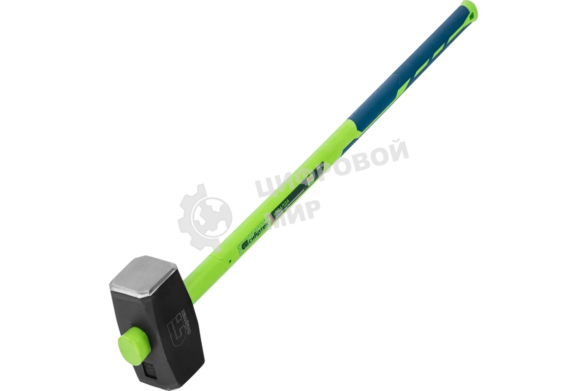 Кувалда Сибртех 9000 г, фибергласовая обрезиненная рукоятка