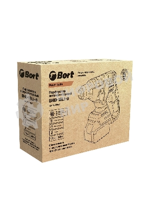 Перфоратор Bort BHD-18Li-0, SDS-plus, 18 В, 1.7 Дж, от аккумулятора