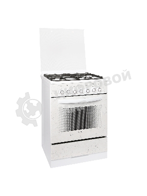 Плита комбинированная Gefest ПГЭ 5302-03 0052 белый, конфорок 4 шт, духовка 55 л, 50 см x 85 см x 58.5 см