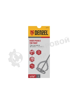 Миксер для красок Denzel, 60 х 8 х 400 мм, шестигранный хвостовик