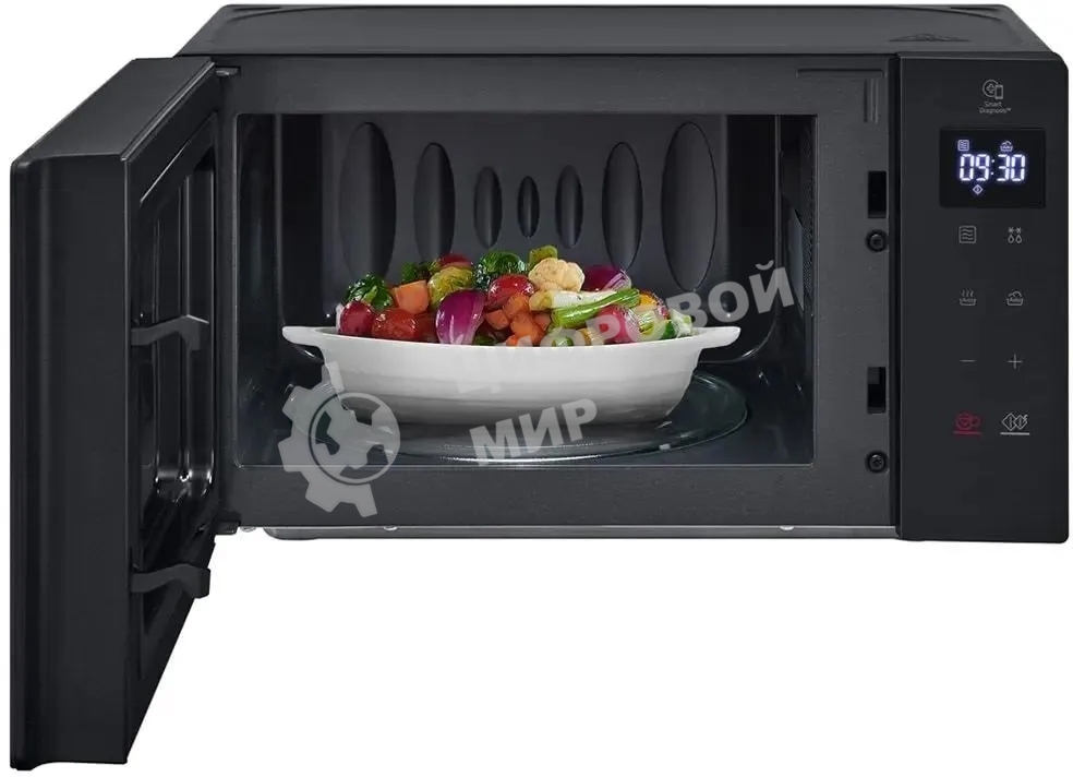 Микроволновая печь LG MS2032GAS черный 20 л, 700 Вт, переключатели - сенсор