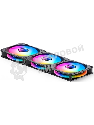 Вентилятор для корпуса JONSBO FR-606BR Reverse (120x120x25мм, 4-pin PWM, ARGb, 35.99CFM, 26.5dBA, 1500RPM, черный)