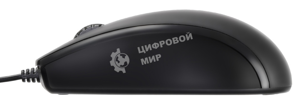 Мышь проводная Oklick 325M черный, 1000 dpi, USB, кнопки - 3