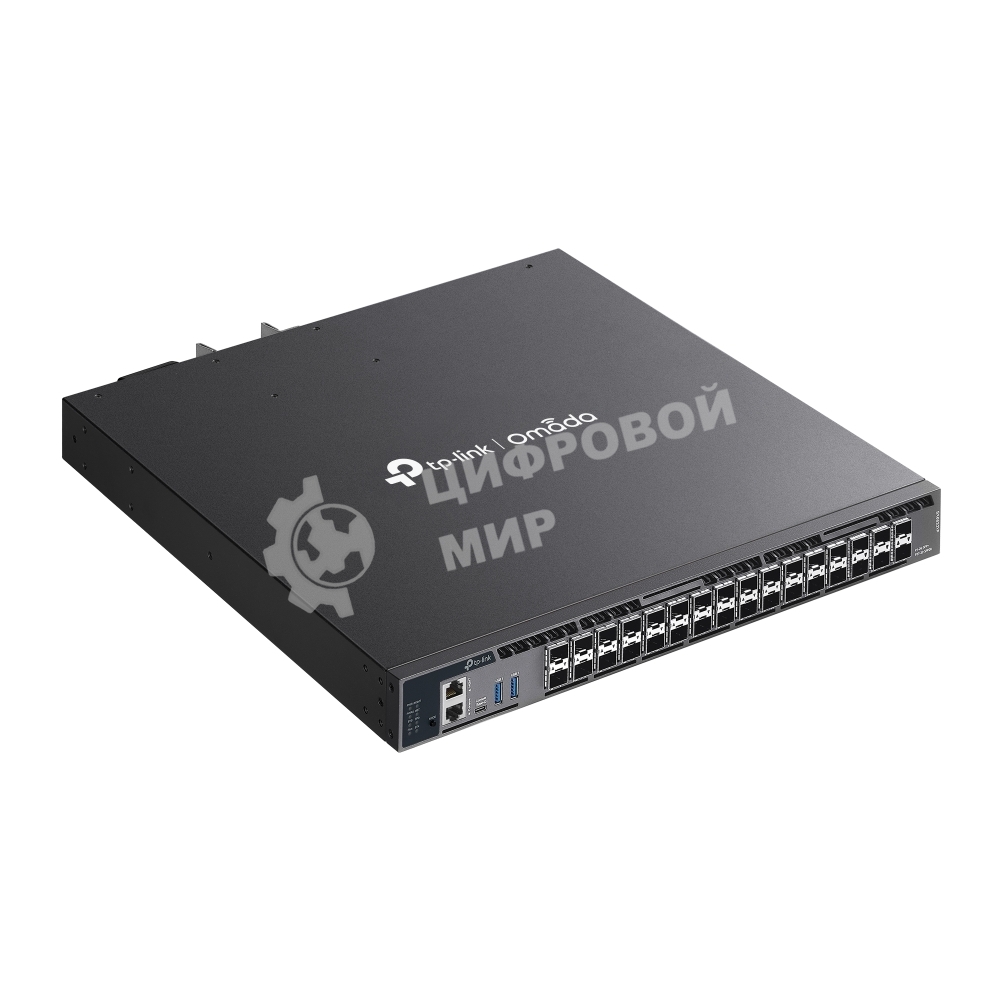 Коммутатор управляемый стекируемый агрегации 3-го уровня TP-Link SX6632YF Omada с 26 портами SFP+ 10 Gbит/с и 6 портами SFP28 25 Gbит/с