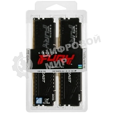 Оперативная память Kingston Fury Beast, DDR5, 32GB (2x16GB), 5600MHz, CL40, DIMM, с радиаторами, черный