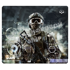Игровой коврик для мыши (230 х 200 х 2 мм, ткань, резина) SVEN MP-G01S Soldier