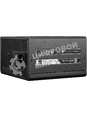 Блок питания Thermalright, 1000W 80+ Platinum (ATX, 3.0, PCIe 5.0, Full modular, 1x24(20+4)pin, 1xCPU 8(4+4)pin, 2xPCIe*2 8(6+2)pin, 1x12VHPWR PCIe 5.0 12+4pin 600мм, 6xSATA3, 4xMOLEX4pin, Active, 120x120мм, 150x140x86мм, APFC, OPP, OVP, OTP, OCP, SCP, UVP, черный)
