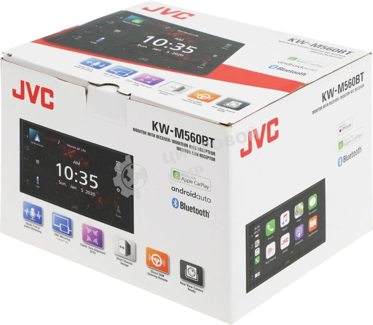 Автомагнитола JVC KW-M560BT 2DIN 4x50Вт