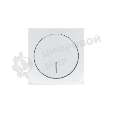 Выключатель 1-кл. СП OSEN 10А IP20 с подсветкой механизм бел. LEZARD 743-0288-111