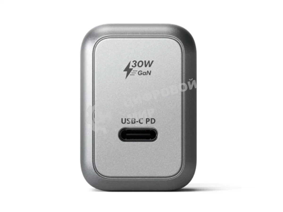 Сетевое зар./устр. Satechi USB-C GaN Wall Charger 30W 3A (PD) USB Type-C универсальное серый (ST-UC30WCM-EU)