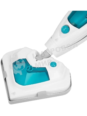 Швабра паровая Kitfort КТ-3908 белый/бирюзовый