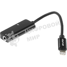 Переходник аудио Premier AWEI lightning/Jack 3.5 (f) 0.1м. черный