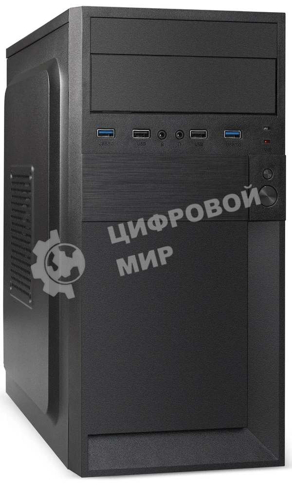 Компьютерный корпус Minitower ExeGate BAA-105U2-01-UNS350 (mATX, БП UNS350 с вент. 12см, 2*USB+2*USB 3.0, аудио, черный)