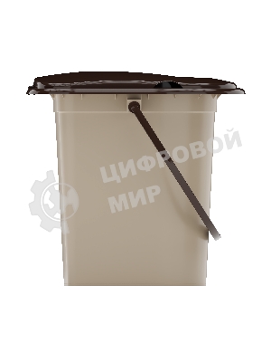 Ведро-туалет 17л Альтернатива М1319 коричневый