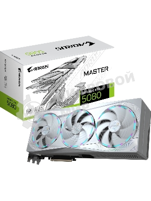 Видеокарта Gigabyte PCI-E 5.0 GV-N5080AORUSM ICE-16GD 1.0 NVIDIA GeForce RTX 5080 16Gb 256bit GDDR7 2617/30000 HDMIx1 DPx3 HDCP Ret