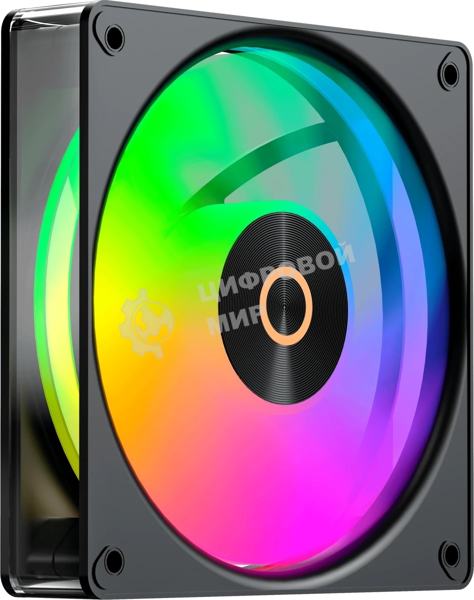 Вентилятор для корпуса Ocypus Gaммa F12 Elite BK ARGB REVERSE BLADE 3 IN 1, 120x120x25мм, 4-PIN PWM, 600-1800 RPM, 26 DBA MAX, HYDRO BEARING