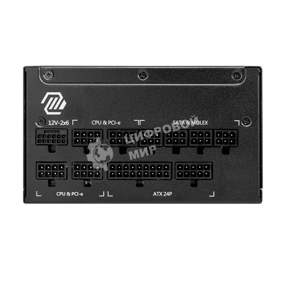 Блок питания MSI MAG A1000GL PCIE5 1000W, 80+ Gold, полностью модульный, ATX 3.0, PCIE5, RTL