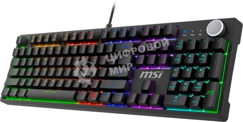 Клавиатура MSI Forge GK320 проводная, USB Type-A, чёрный