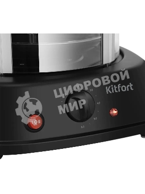 Шашлычница электрическая Kitfort КТ-1411 1500Вт серебристый/черный