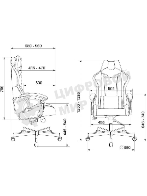 Кресло A4Tech Bloody GC-560 черный, ткань, 150 кг, подголовник, регулируемые подлокотники, механизм качания