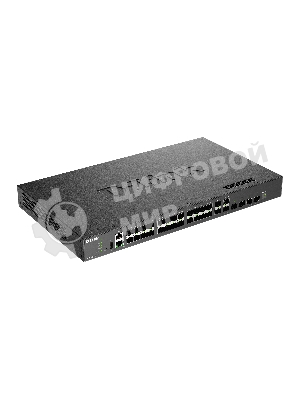 Коммутатор D-Link DXS-3410-32SY/A1A, 28×10 Гбит/с SFP+ + 4×25 Гбит/с SFP28, управляемый