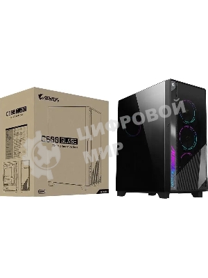 Компьютерный корпус Gigabyte AORUS AС500G черный без БП ATX 4x120мм 4x140мм 2xUSB 3.0 1xUSB3.1 audio bott PSU