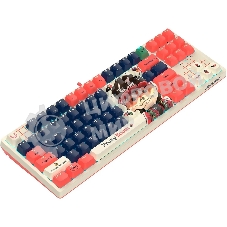 Клавиатура проводная A4Tech Bloody AT87 Proxy Boom USB бежевый/красный