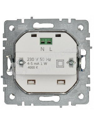 Подсветка светодиодная встраиваемая IEK BRITE ПЛ20-БрБ (BR-FL20-K01) белый
