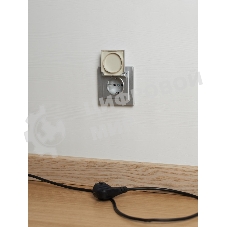 Розетка 1-местная IEK BRITE РСбш10-3-44-БрА с заземлением, с защитными шторками и крышкой, 16А, IP44, алюминий