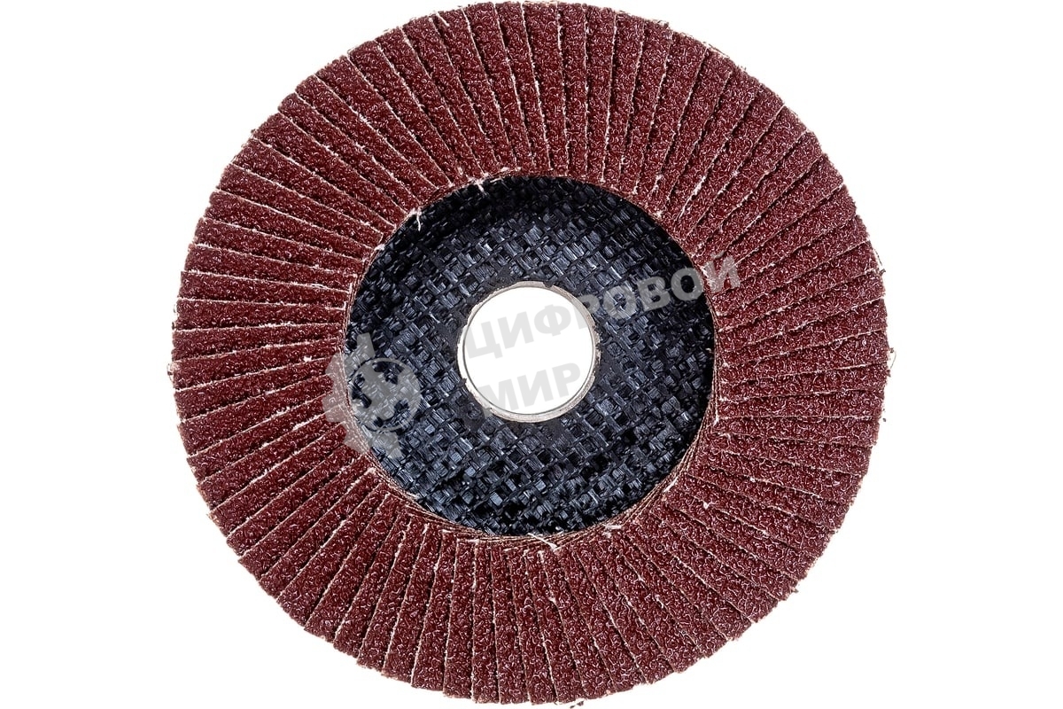 Круг лепестковый торцевой Kranz  циркониевый, P40, 125х22,2мм INOX