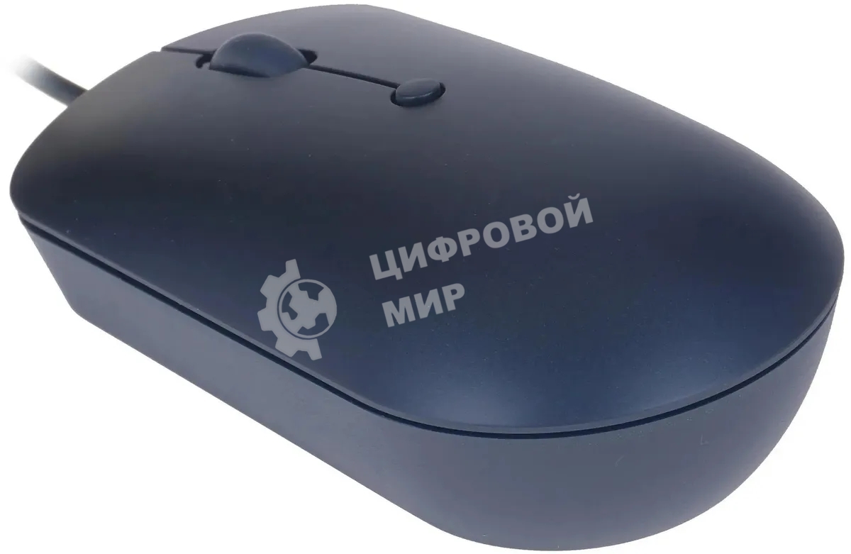 Мышь проводная Lenovo 540 синий, 2400 dpi, USB-C, кнопки - 4