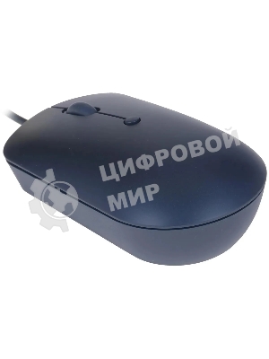 Мышь проводная Lenovo 540 синий, 2400 dpi, USB-C, кнопки - 4