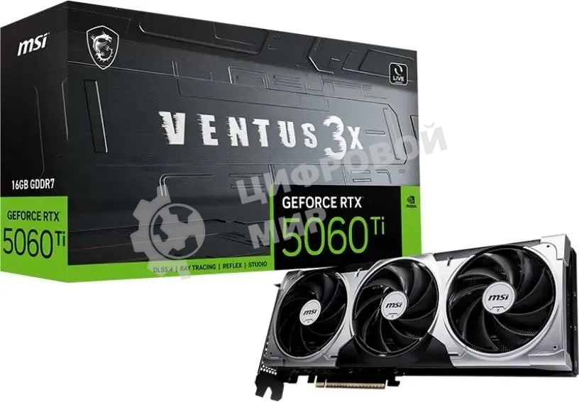 Видеокарта MSI RTX 5060 Ti 16G VENTUS 3X