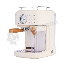 Кофеварка рожковая Maunfeld MF-737BG PRO бежевый, исп. кофе - молотый, 1.5 л, 1250 Вт, 15 бар